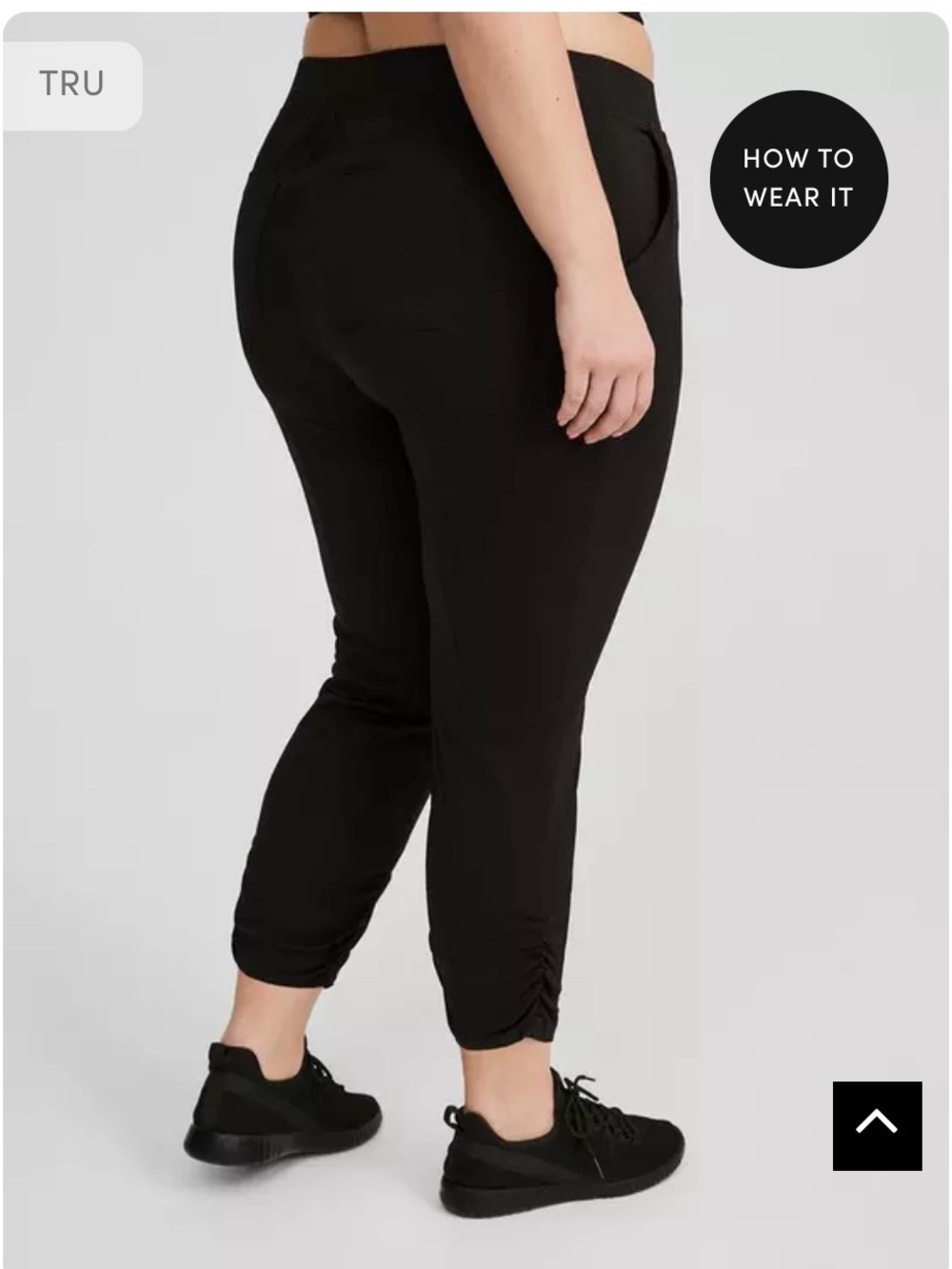 Torrid TRU Black Drawstring Plus-Size Jogger Pants NWT Size 3 - Picture 3 of 7